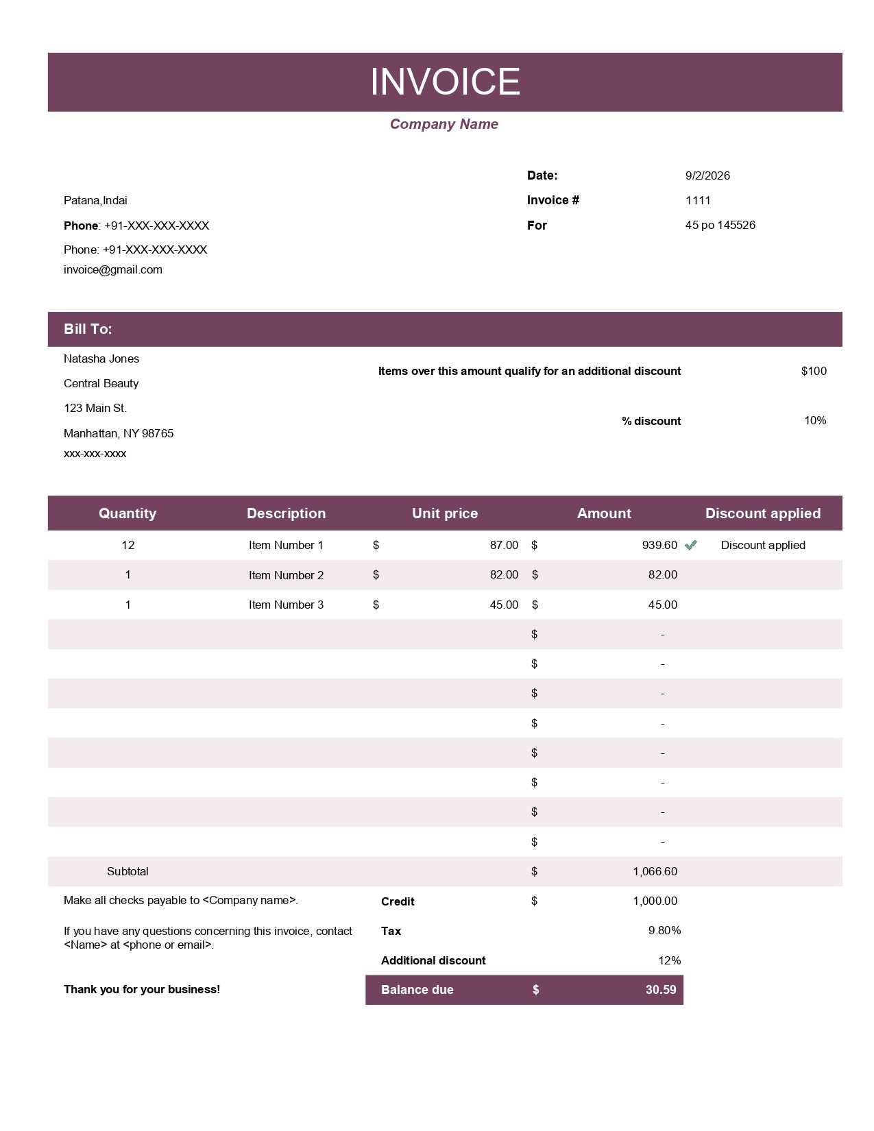 Invoice