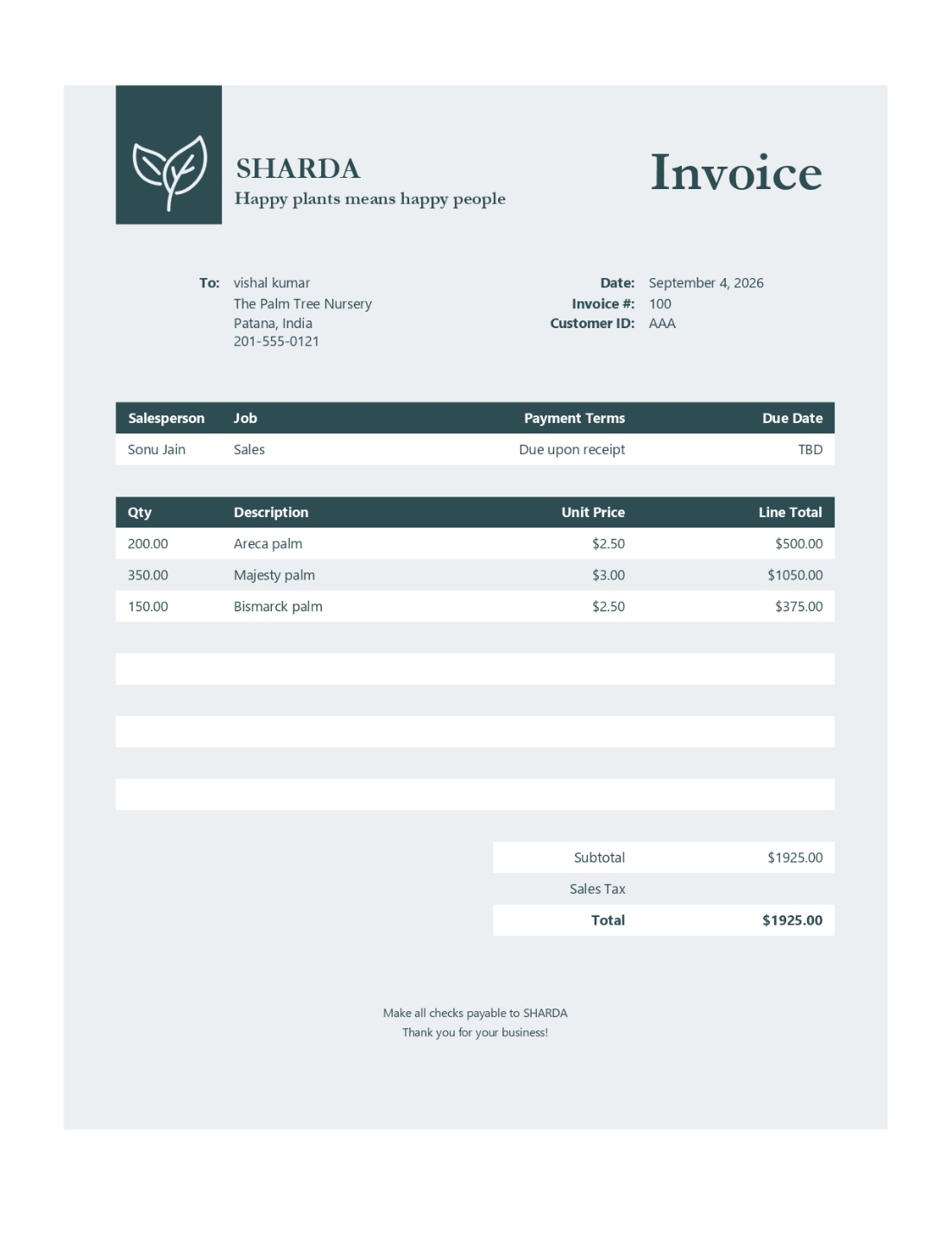 Invoice