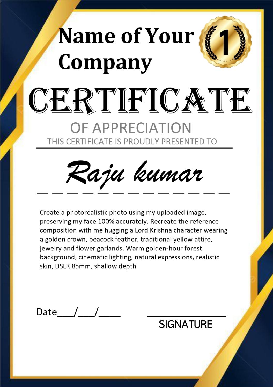 Certificate